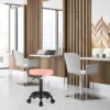 Rolling Stool with Wheels Round Rolling Stools for Spa Salon Massage Office Stool Chair