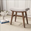 Solid Wood Vanity Stool Saddle Cushion Vanity